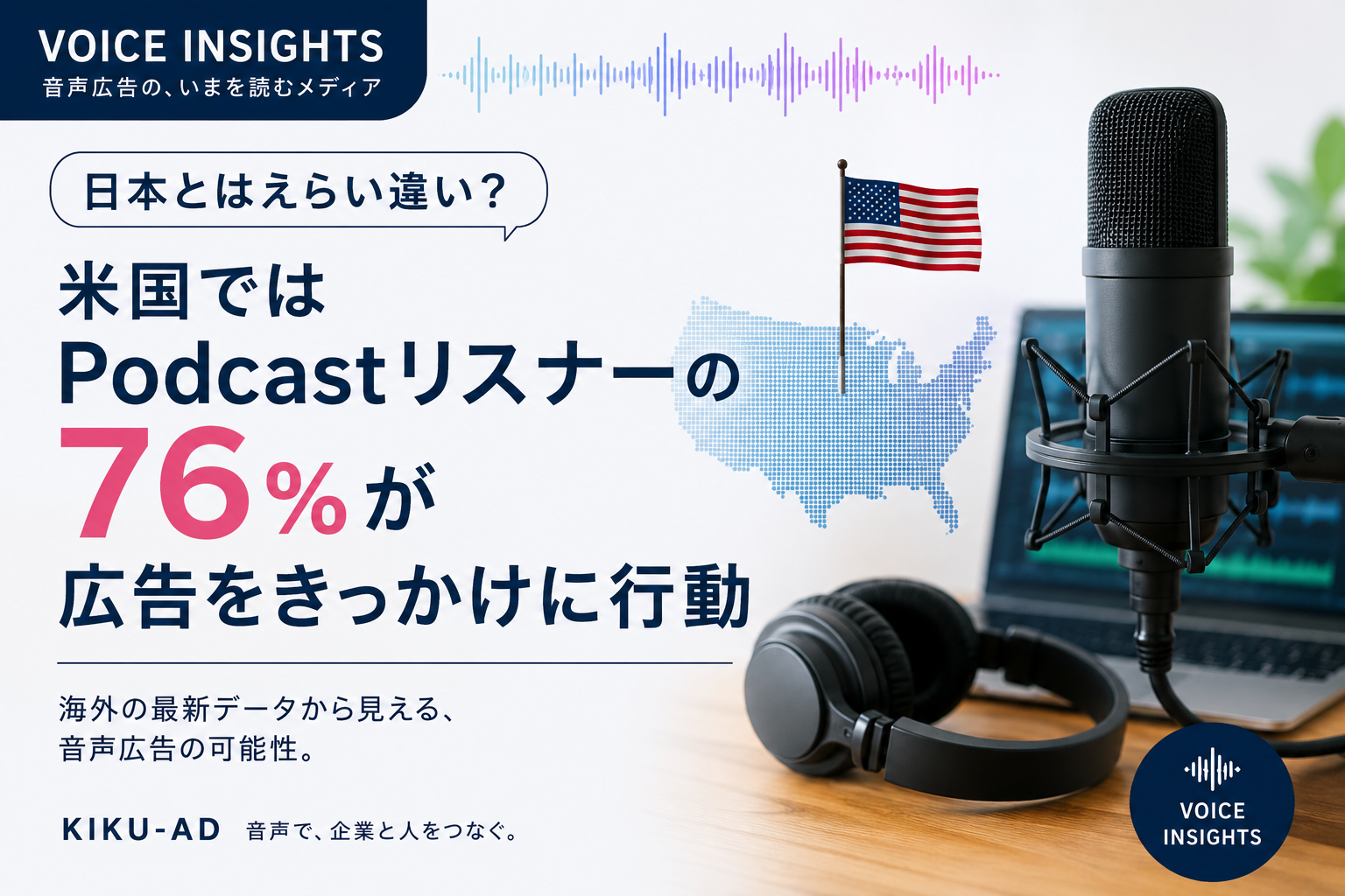 日本とはえらい違い？ 米国ではPodcastリスナーの76％が広告をきっかけに行動